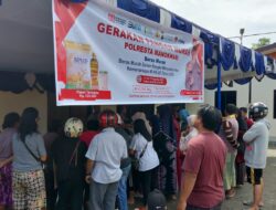 Gerakan Pangan Murah Polresta Manokwari Berlanjut hari ke 3 (tiga) 2 Ton Beras Tersalurkan