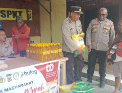 Polres Pegunungan Arfak dan Bhayangkari Gelar Gerakan Pangan Murah