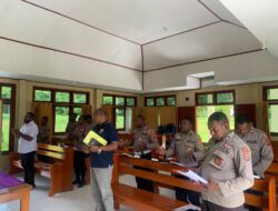 Polres Sarmi Gelar Ibadah Bintal Kristen dengan Tema “Memberi dengan Sukacita Membawa Berkat”
