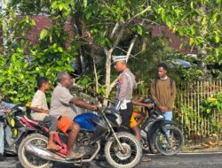 Sat Lantas Gelar Strong Point Guna Kelancaran Arus Lalu Lintas