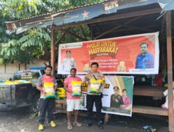 Kapolsek Pantai Timur Kembali Gelar Gerakan Pangan Murah di Pasar Kampung Nengke 1
