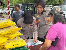 Peringati HUT Polwan ke-77, Polwan Polda Papua Barat Gelar Gerakan Pangan Murah