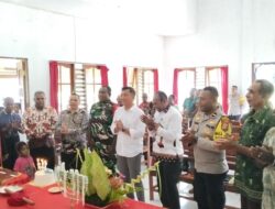 Wakapolsek Bonggo Hadiri Syukuran HUT Pekabaran Injil ke-112 di Kampung Kaptiau