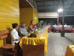 Kapolsek Bonggo Hadiri dan Amankan Kunjungan Tim Ditjen Lahan dan Irigasi Kementan RI di Kampung Tetom Jaya