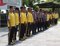 Olahraga Pagi Jadi Sarana Pererat Kekompakan Personel Polres Sarmi