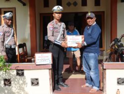 HUT Lantas Bhayangkara ke-70, Sat Lantas Sarmi Beri Tali Asih