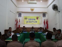 Tegakkan Kedisiplinan, Polres Sarmi Sidangkan Lima Personel Terlibat Disersi