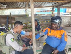 Subsatgas Keladi Sagu Polres Lanny Jaya Gelar Pelayanan Kesehatan Bagi Warga Tiom