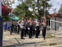 Polres Jayawijaya Hadiri Upacara dan Ziarah Makam Pahlawan Dalam Rangka Hut ke-80 TNI di Wamena