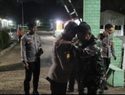 Polsek Bonggo Beri Kejutan Spesial untuk Koramil 1712-06 Bonggo di HUT TNI ke-80, Wujudkan Sinergitas TNI–Polri