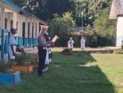 Sat Lantas Polres Sarmi Gelar Program “Police Go To School” di SMPN 2 Sawar