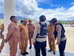 Polres Lanny Jaya Gelar Patroli Dialogis, Antisipasi Kerawanan Kamtibmas Terkait Pencairan Dana Kampung