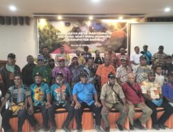 Sinergi Polri dan Masyarakat Adat, Kapolsek Bonggo Ikut Bahas Pemetaan Wilayah Adat Suku Rumbuai