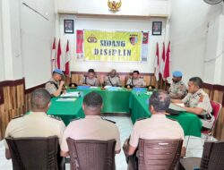 Empat Anggota Polres Sarmi Jalani Sidang Disiplin, Wakapolres Tekankan Ketaatan dan Tanggung Jawab