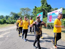 Kapolres Sarmi Pimpin Olahraga Pagi, Wujudkan Kebersamaan dan Jaga Kesehatan Personel