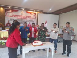Kapolsek Sarmi Kota Hadiri Pelantikan Pengurus Barisan Merah Putih Kabupaten Sarmi, Dorong Generasi Muda Berperan Aktif
