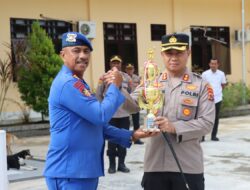 Gemilang di Hari Sumpah Pemuda, Tim Voli Polres Sarmi Raih Juara Umum