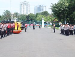 Kapolres Jakpus Pimpin Apel Kesiapan Tim SAR Hadapi Musim Hujan