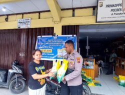 Polres Jayawijaya Gelar Gerakan Pangan Murah Bersama Kcp Bulog Jayawijaya