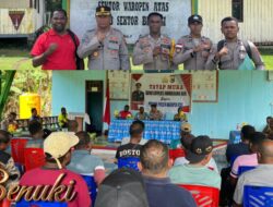 Kunjungan Kerja Kapolres Mambereramo Raya Ke Polpol Benuki Distrik Benuki Kabupaten Mamberamo Raya