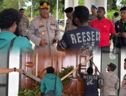 Kapolre Mamberamo Raya Langsung Membuka Adanya Pemalangan Dikantor Bupati Kabupaten Mamberamo Raya