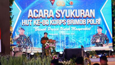 Hadiri Syukuran HUT ke-80 Brimob, Kapolri Apresiasi Peran Brimob dukung Program Pemerintah