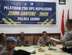 Polres Sarmi Mantapkan Kesiapan, Sat Lantas Gelar Lat Pra Operasi Zebra Cartenz 2025