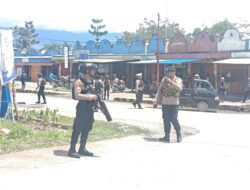 Sat Samapta Polres Jayawijaya Patroli dan Sosialisasi Kamtibmas di Pasar dan Terminal