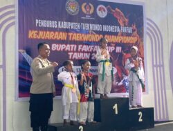 BTC Polres Fakfak Torehkan Prestasi Gemilang di Kejuaraan Taekwondo Bupati Cup Fakfak Iii Tahun 2025
