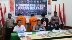 Tiga Pengedar Ganja Masuk Jaring Sat Narkoba, Polres Sarmi Gelar Press Release