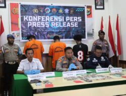 Tiga Pengedar Ganja Masuk Jaring Sat Narkoba, Polres Sarmi Gelar Press Release