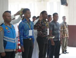 Penandatanganan Pakta Integritas serta Pengambilan Sumpah Panitia dan Peserta Penerimaan Bintara Brimob