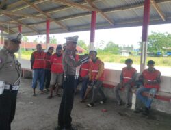 Tertib Berlalu Lintas, Sat Lantas Polres Sarmi Ajak Pengojek Mararena Lewat Binluh Operasi Zebra 2025