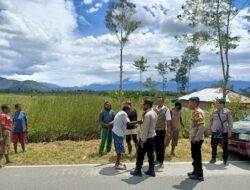 Polsek Kurulu Polres Jayawijaya Sambangi Tokoh Agama Distrik Kurulu, Berikan Himbauan Kamtibmas