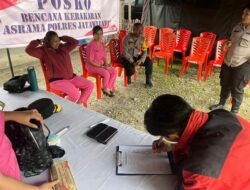 Polres Jayawijaya Salurkan Bantuan untuk Korban Kebakaran Asrama