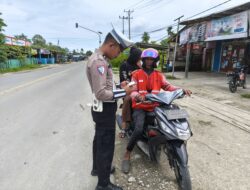 Sat Lantas Polres Sarmi Gencarkan Edukasi Keselamatan pada Hari ke-11 Ops Zebra Cartenz 2025