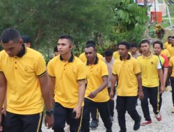 Polres Sarmi Gelar Olahraga Pagi untuk Jaga Kebugaran Personel