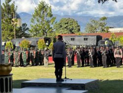 Polres Jayawijaya Gelar Apel Pasukan Antisipasi Kalender Kamtibmas Bulan Desember 2025