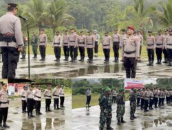 Kapolres Mamberamo Raya Pimpin Langsung Apel Gelar Pasukan dalam Rangka Antisipasi Kalender Kamtibmas Bulan Desember 2025