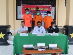 Kasat Narkoba Polres Sarmi Pimpin Press Release dan Pemusnahan Barang Bukti Narkotika Jenis Ganja