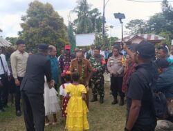 Kapolsek Bonggo Hadiri Pembukaan Raker IV GKI Klasis Bonggo di Kampung Bebon Jaya SP 2