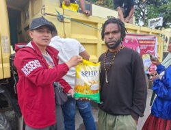 Sat Reskrim Polres Jayawijaya Salurkan 5 Ton Beras Gpm Untuk Masyarakat di Jalan Pramuka