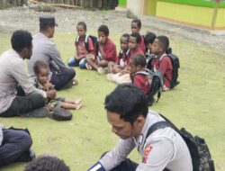 Polri Hadirkan Pendidikan Untuk Generasi Papua di Lanny Jaya
