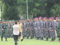 Dandim 1310/Bitung Letkol Inf Dewa Made DJ Jadi Komandan Apel Gelar Pasukan dan Peralatan Siaga Bencana