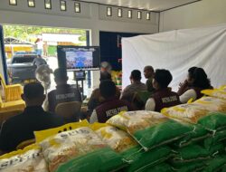 Kapolres Sarmi Hadiri Launching Penyaluran Beras SPHP Papua Raya Secara Virtual