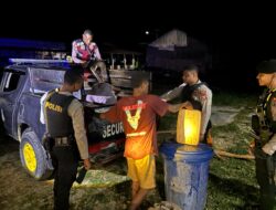 Sat Samapta Polres Sarmi Laksanakan Patroli URC Malam Hari, Amankan Miras dan Petasan