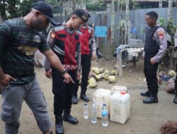 Polres Sarmi Kembali Gelar Razia Miras Jelang Natal dan Tahun Baru