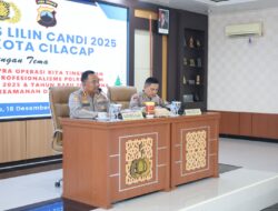 Polresta Cilacap Gelar Latpra Operasi Lilin Candi 2025