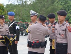 Polres Sarmi Gelar Apel Operasi Lilin Cartenz 2025, Siap Amankan Natal dan Tahun Baru