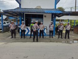 Sat Lantas Polres Sarmi Laksanakan Pengaturan Pagi, Patroli, dan Penjagaan